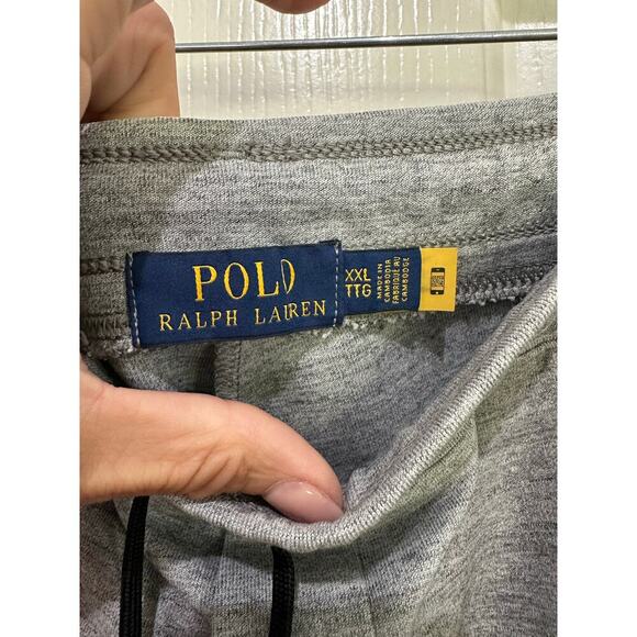 Polo by Ralph Lauren Men's Gray Heather Double Knit Tech Sweat Shorts Size 2XL - Picture 3 of 3